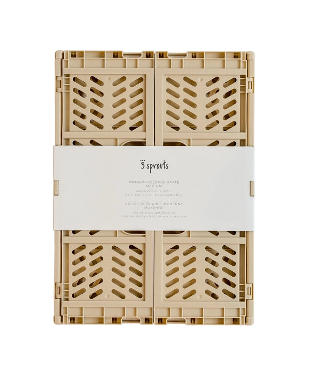 3 Sprouts - Moderne Foldekasse - Medium - Gul