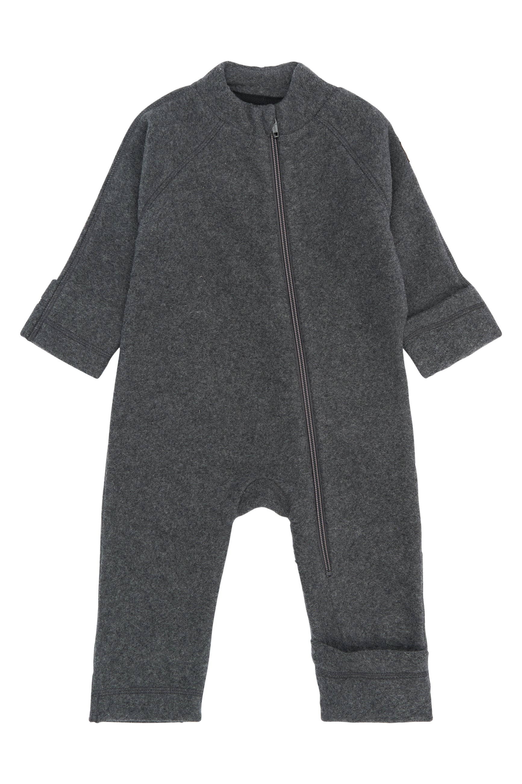 Mikk-line - Bomuldsfleece heldragt - Anthracite Melange
