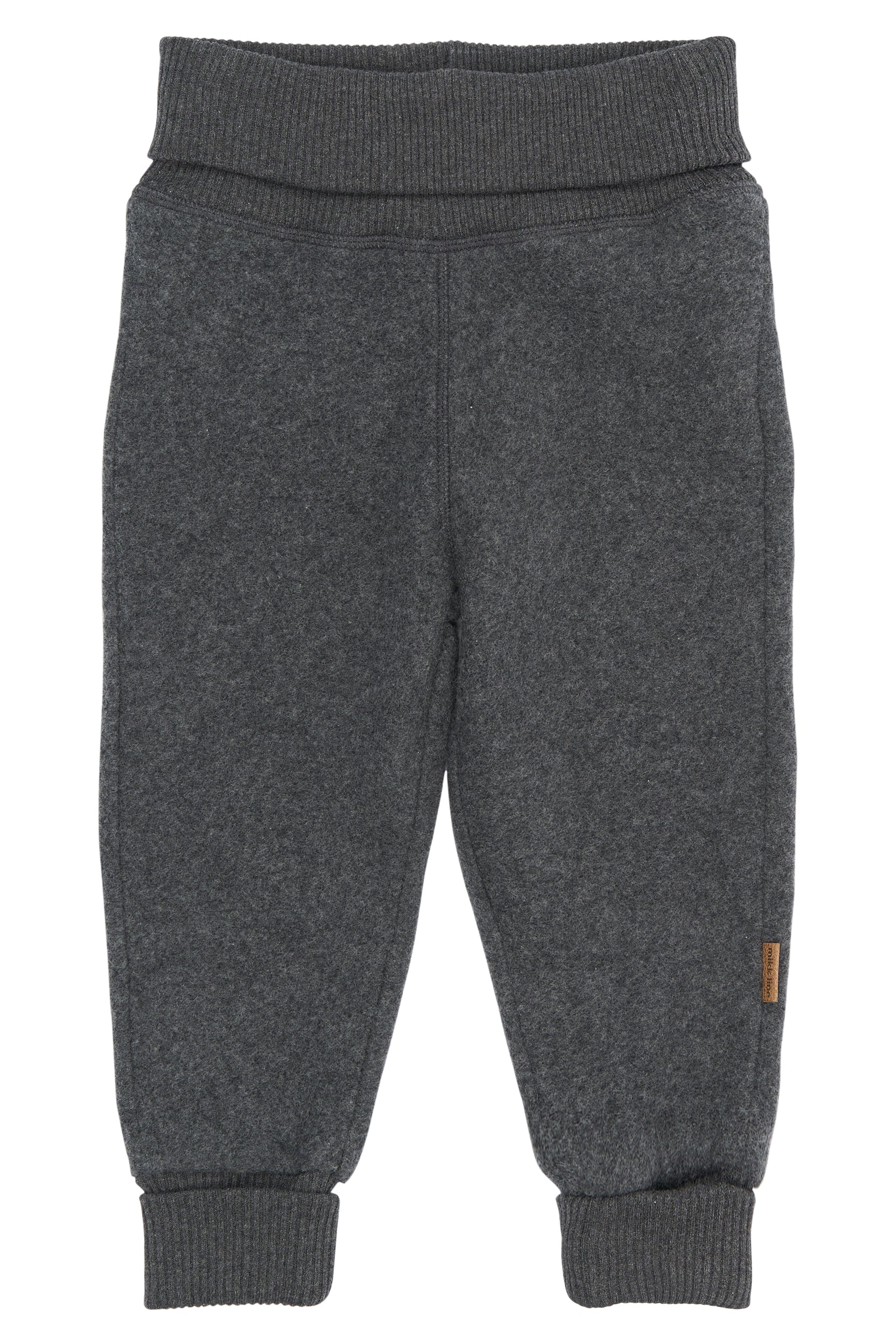 Mikk-line - Bomuldsfleece Bukser - Anthracite Melange