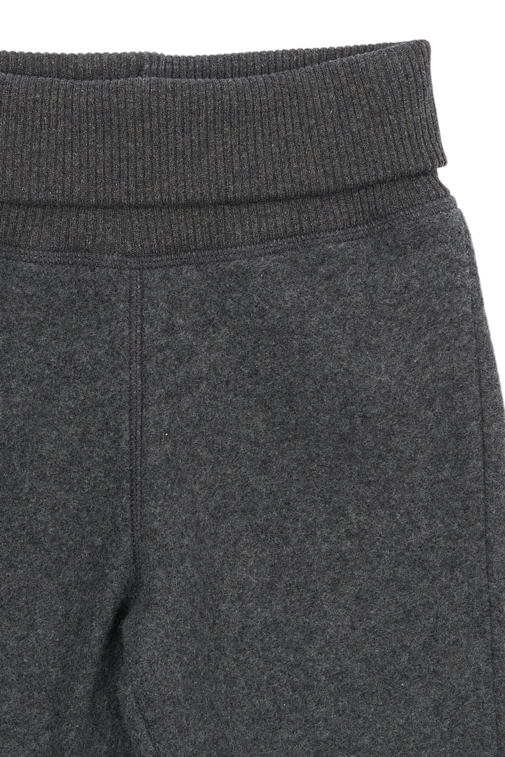 Mikk-line - Bomuldsfleece Bukser - Anthracite Melange