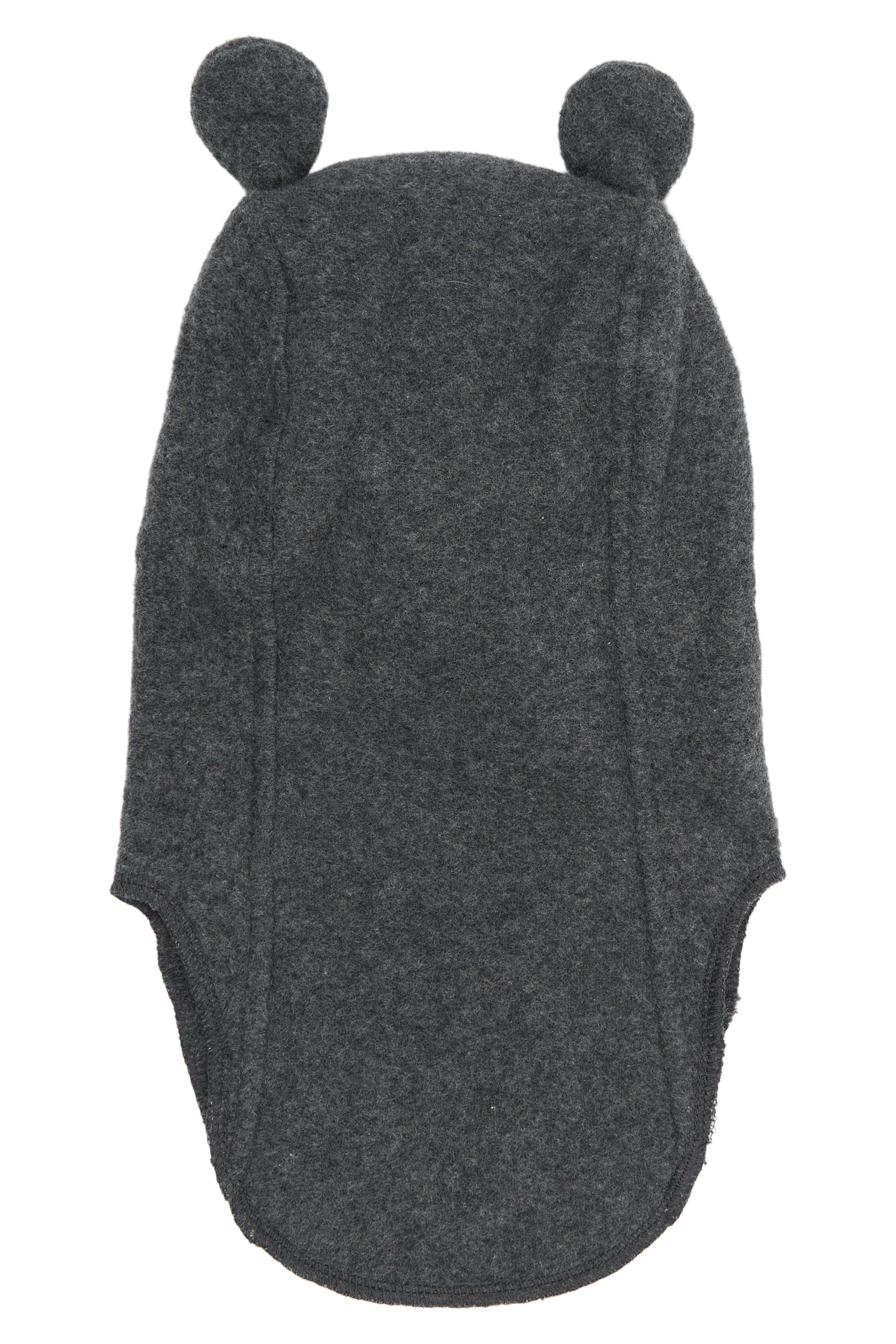 Mikk-line - Bomuldsfleece-elefanthue m. ører - Anthracite Melange