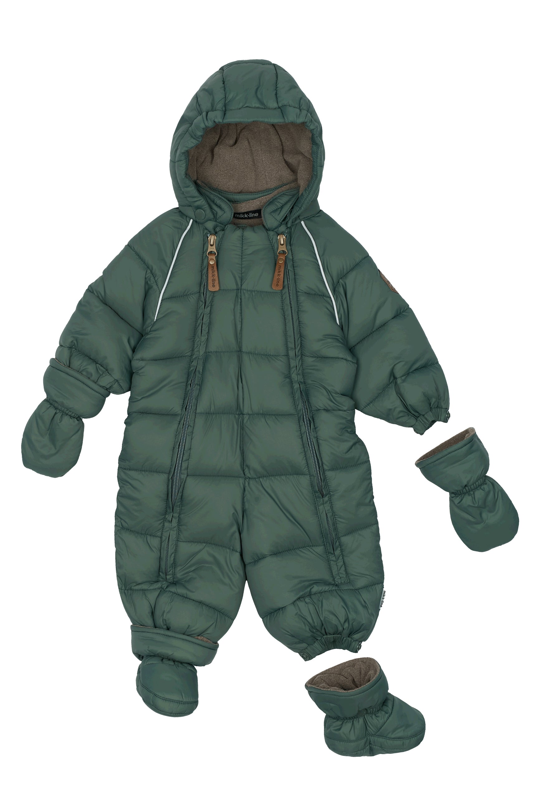 Mikk-Line - Baby Flyverdragt Puffer - Balsam Green
