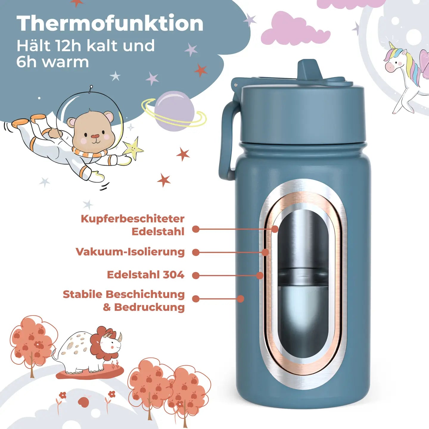 BEARFOOT - Termo drikkeflaske - Gravemaskine