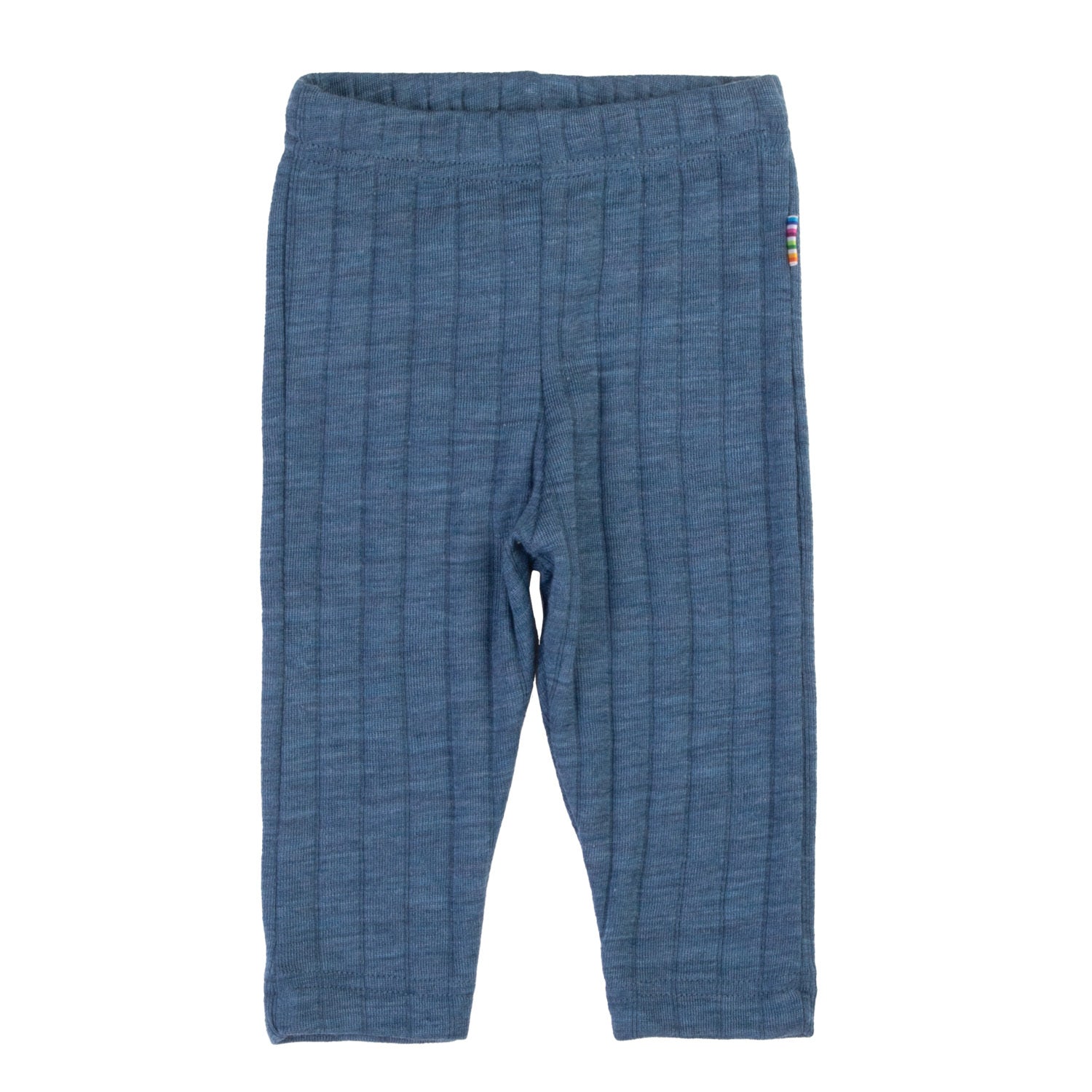 JOHA - Leggings, Uld/silke - Blå Melange
