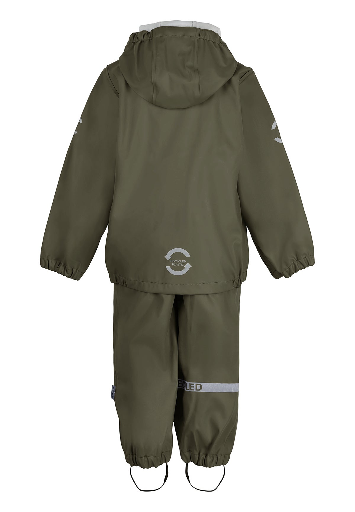 Mikk-line - Regntøj - sæt m.seler - Recycled - Dusty Olive