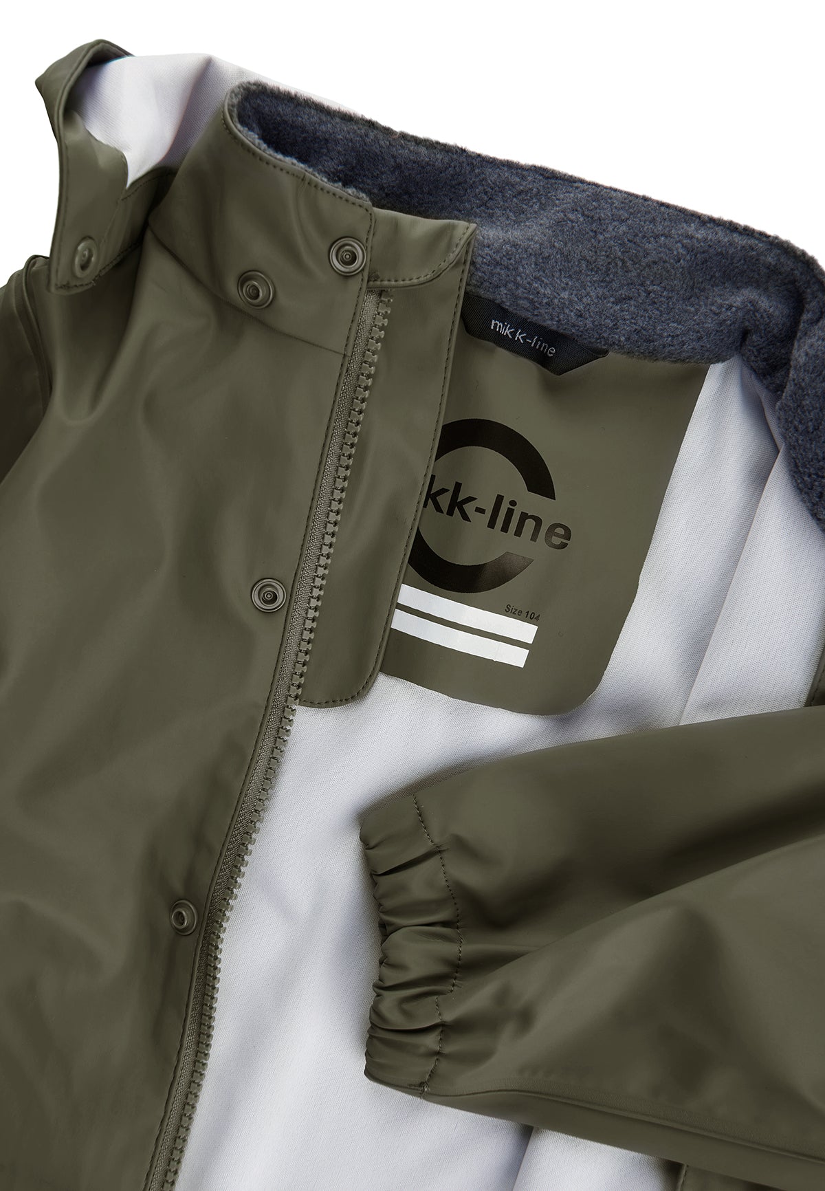 Mikk-line - Regntøj - sæt m.seler - Recycled - Dusty Olive
