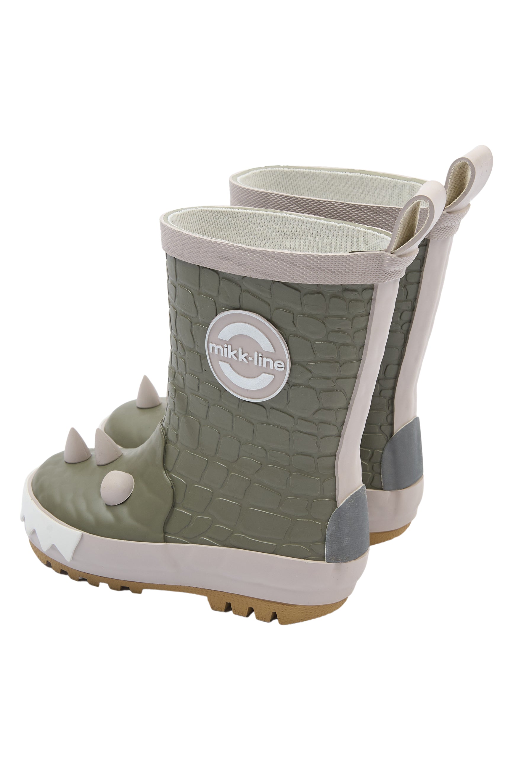 Mikk-line - Gummistøvler 3D Drage - Dusty Olive