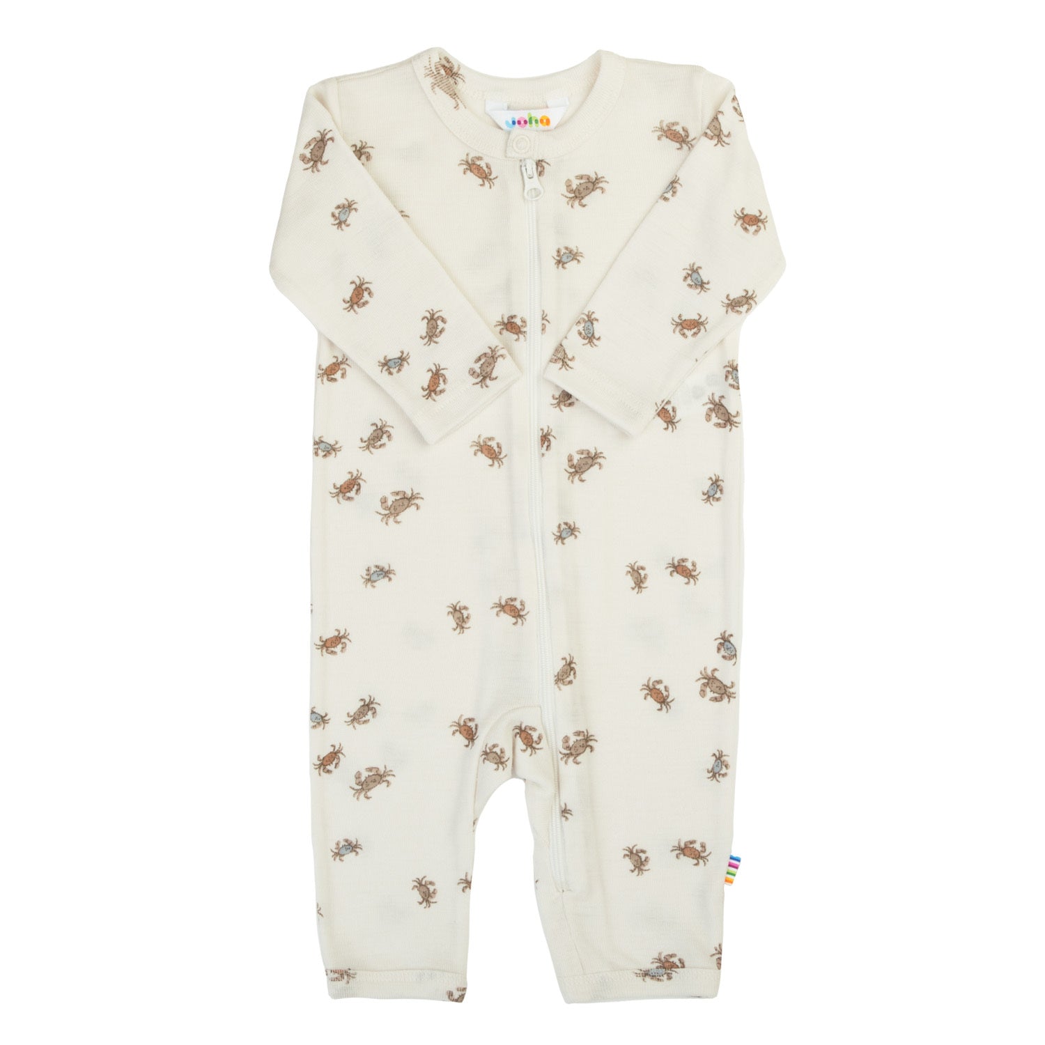 JOHA - Jumpsuit wool/silk - Off White with Crabs