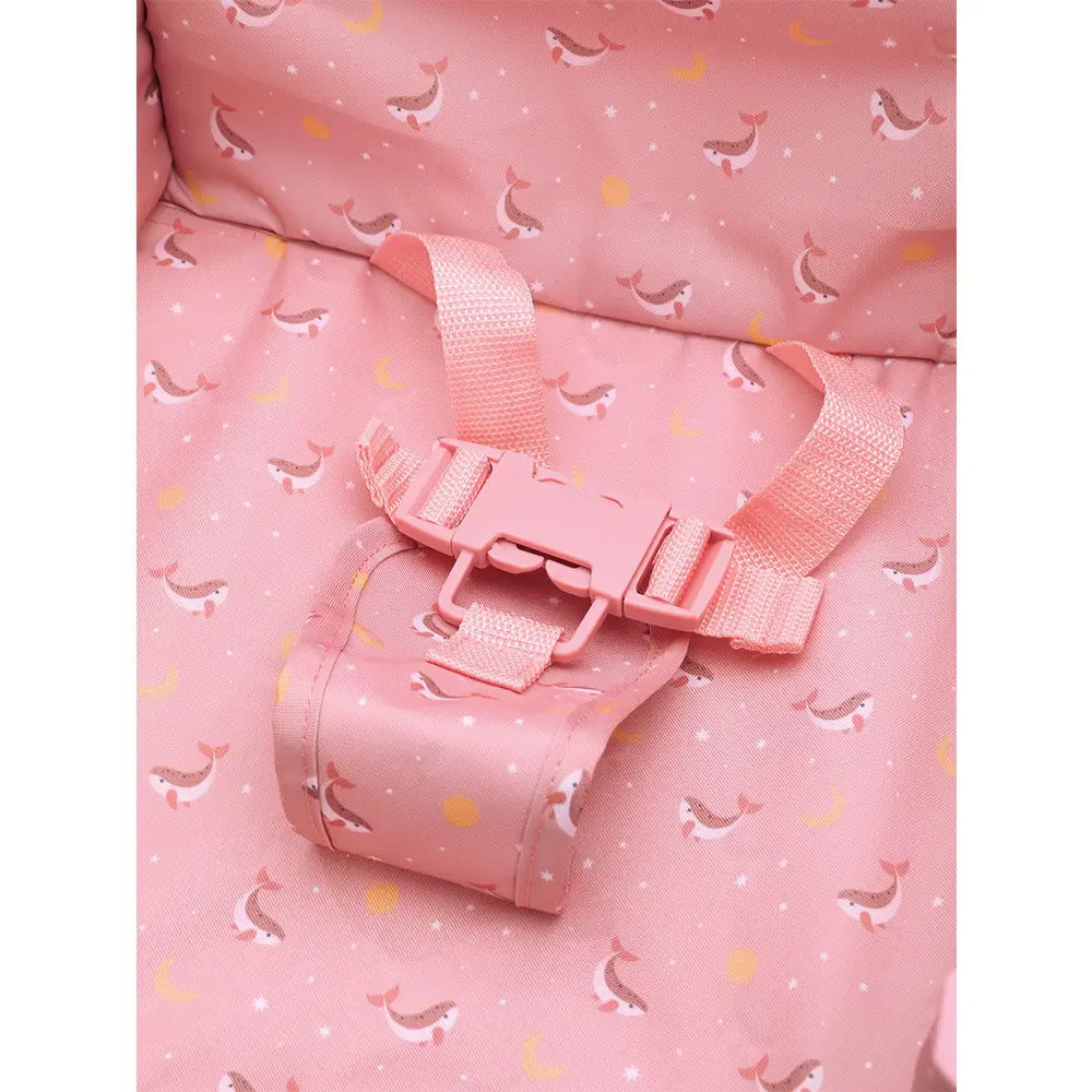 Tutete - Foldable Children's Chair - Whales Pink