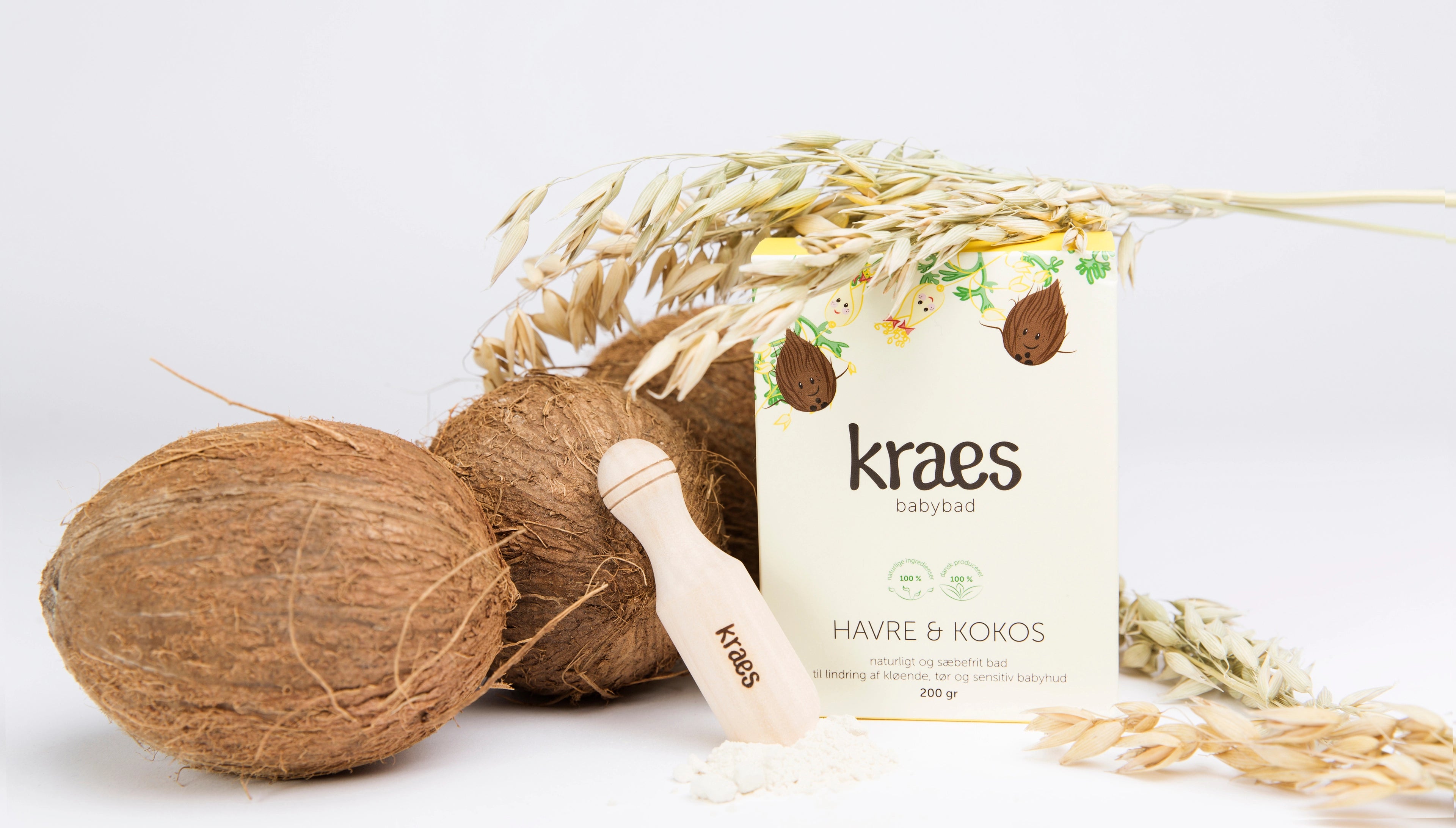 KRAES babybad havre/kokos 200g