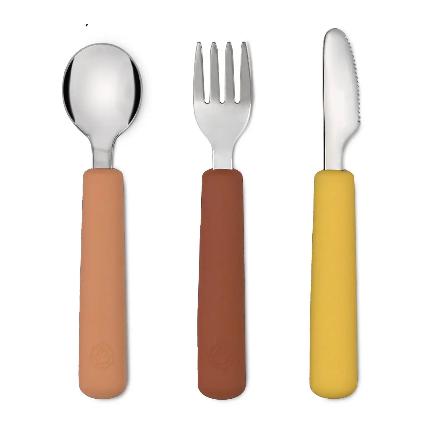 Soina - Bestik sæt gaffel/ske/kniv - Camel/Chestnut