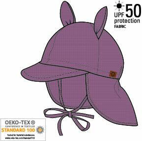 Mikk-Line - Sommercap m. lang nakke 3D - Nostalgia Rose