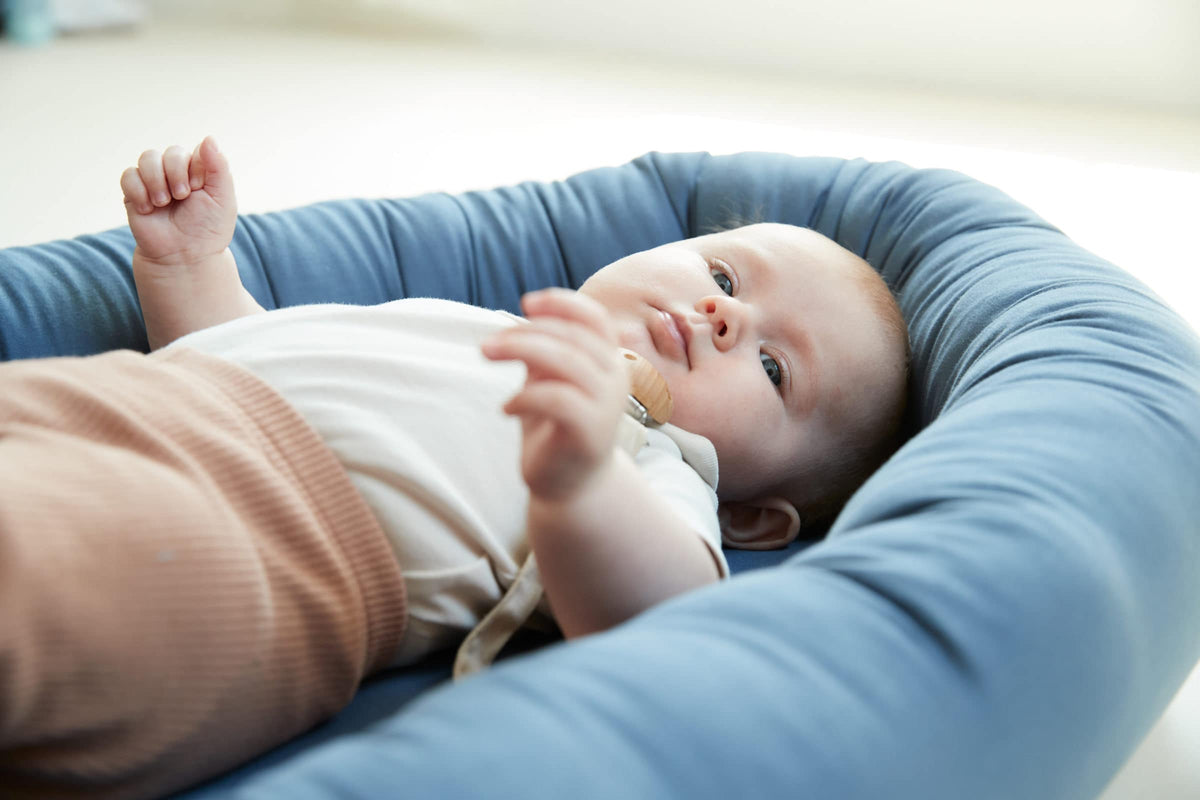 FILIBABBA - Babynest - Kapok Muddly Blue