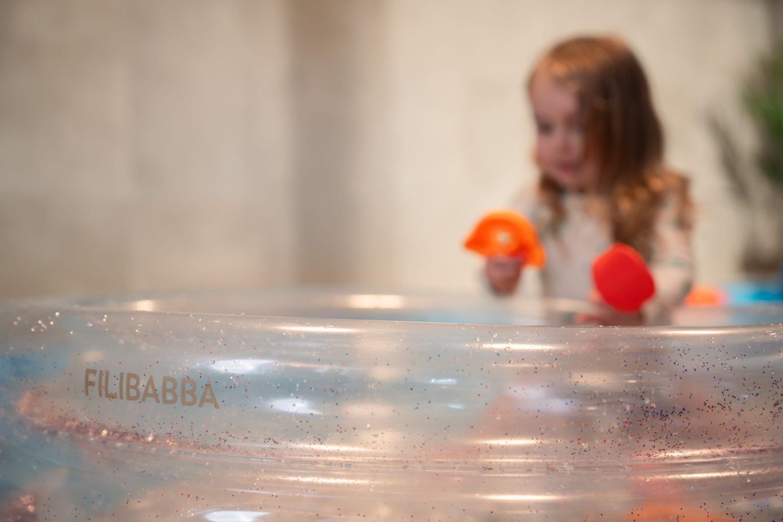 FILIBABBA - Paddling Pool 150cm Alfie with Rainbow Glitter
