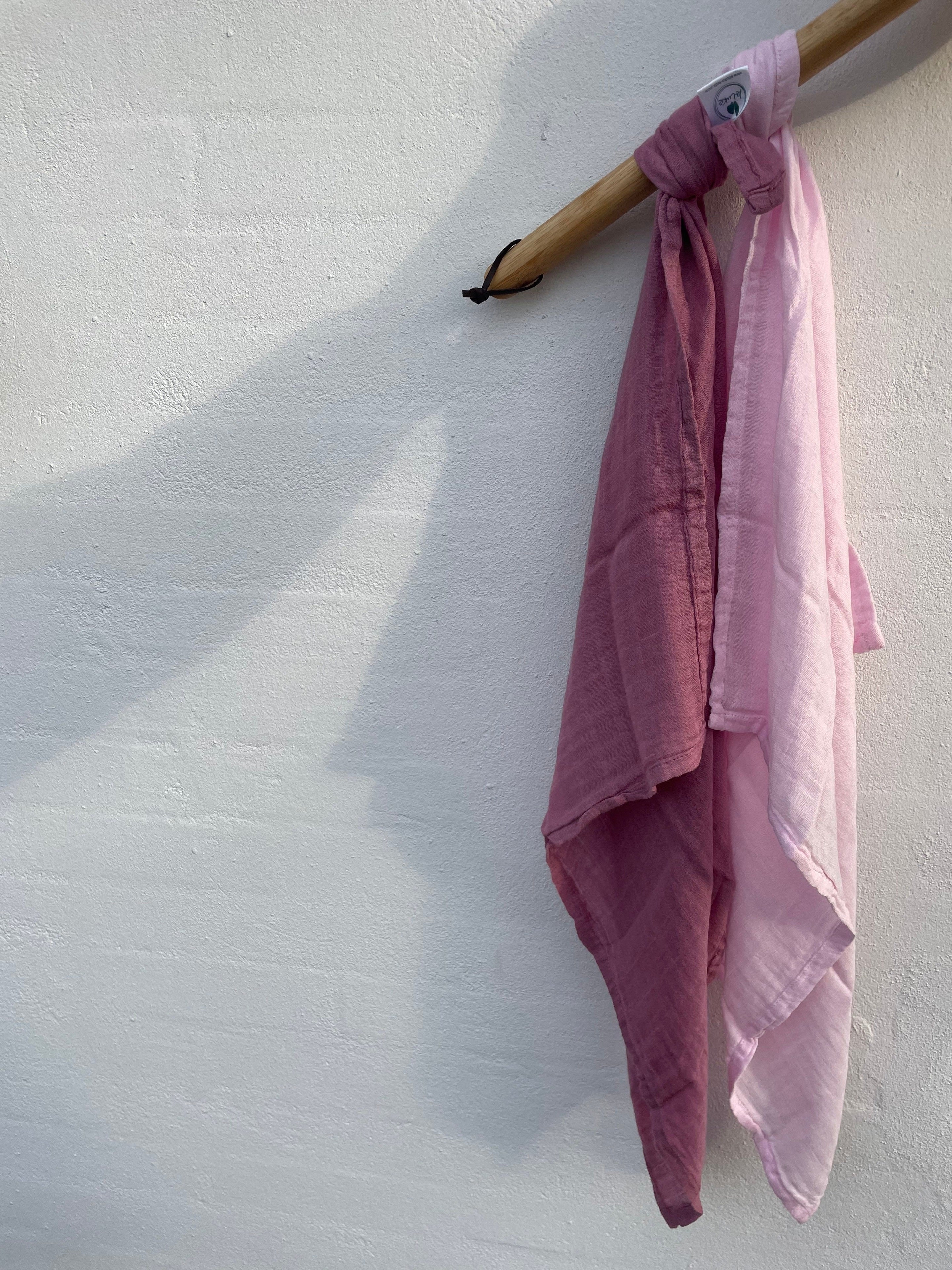 AlLuKo - Stofble 70% bambus 2stk - Lyserød/Rosa