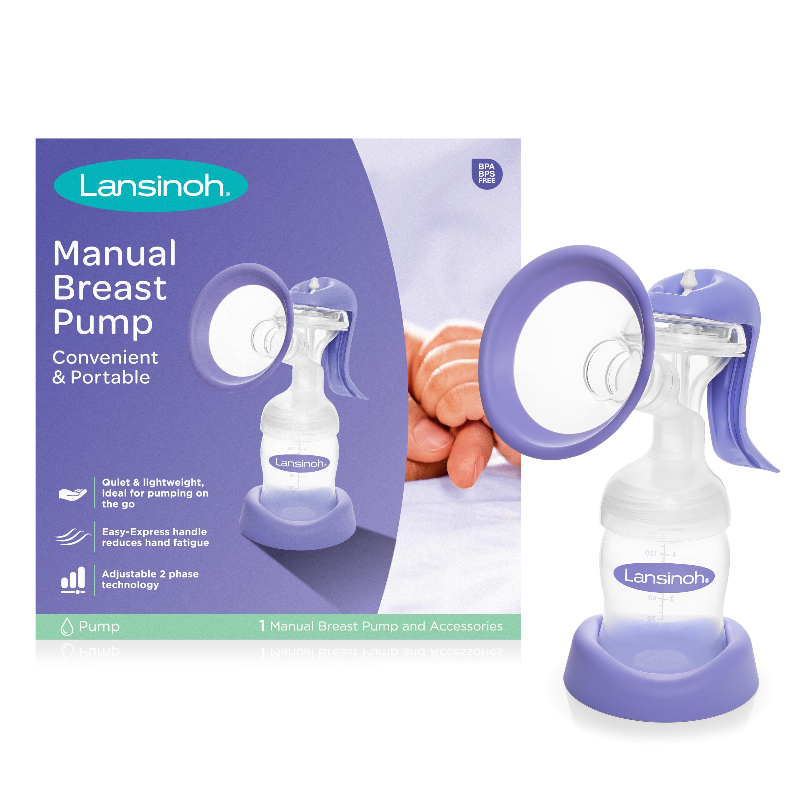 Lansinoh - Manuel Brystpumpe