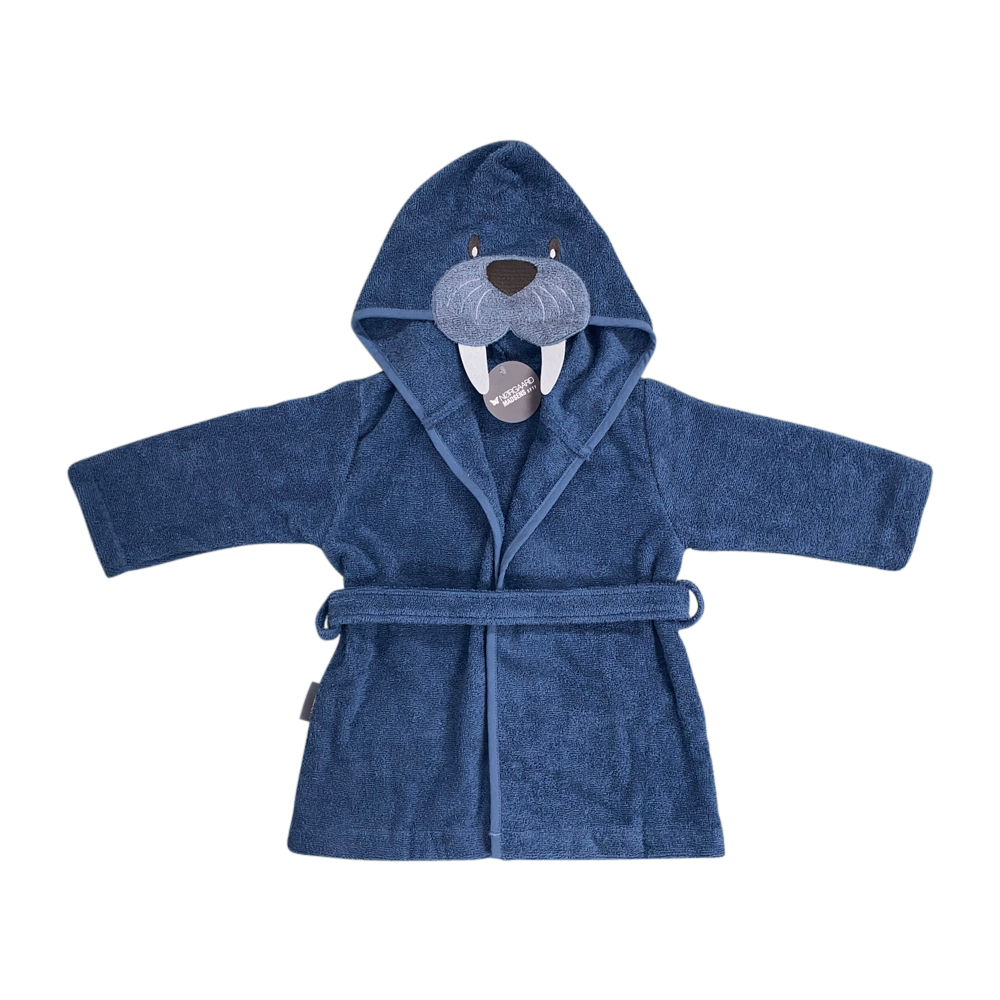 Nørgaard Madsens - bathrobe - navy blue - walrus 2-3 years