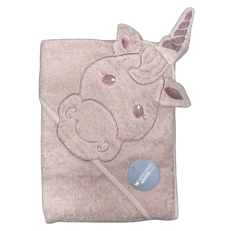 Nørgaard Madsen's - bath towel - Pink unicorn 100x100 cm