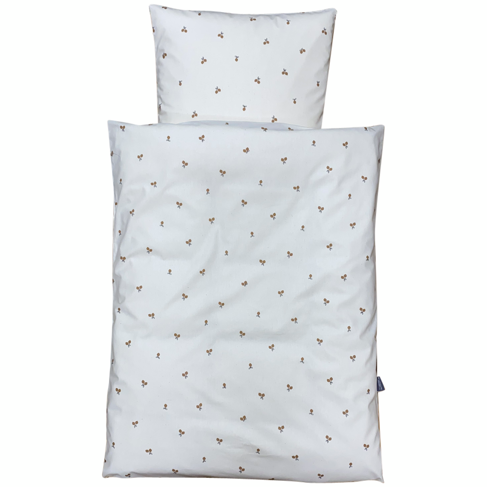 Nørgaard Madsens - Sengetøj Baby - Beige m Nødder - ORGANIC