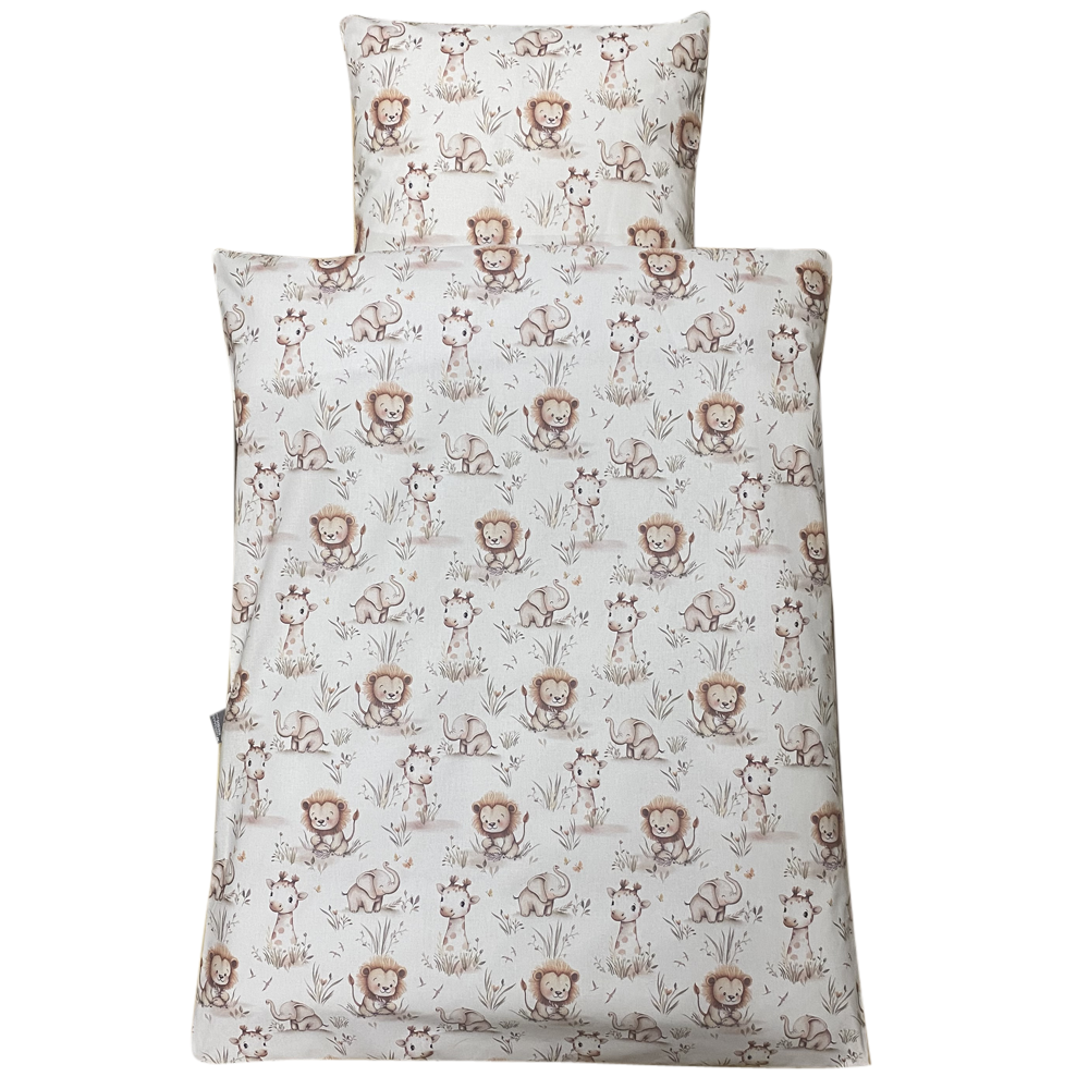 Nørgaard Madsens - Sengetøj Baby - Beige med giraf