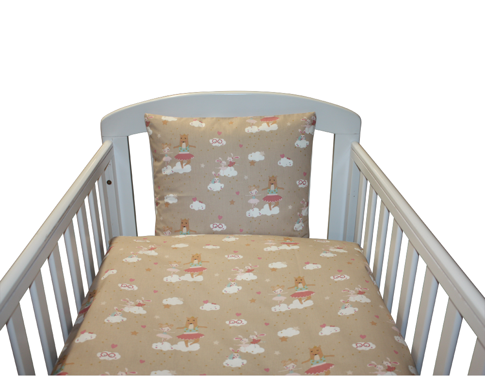 Nørgaard Madsens - Sengetøj Baby - Beige balletdansere