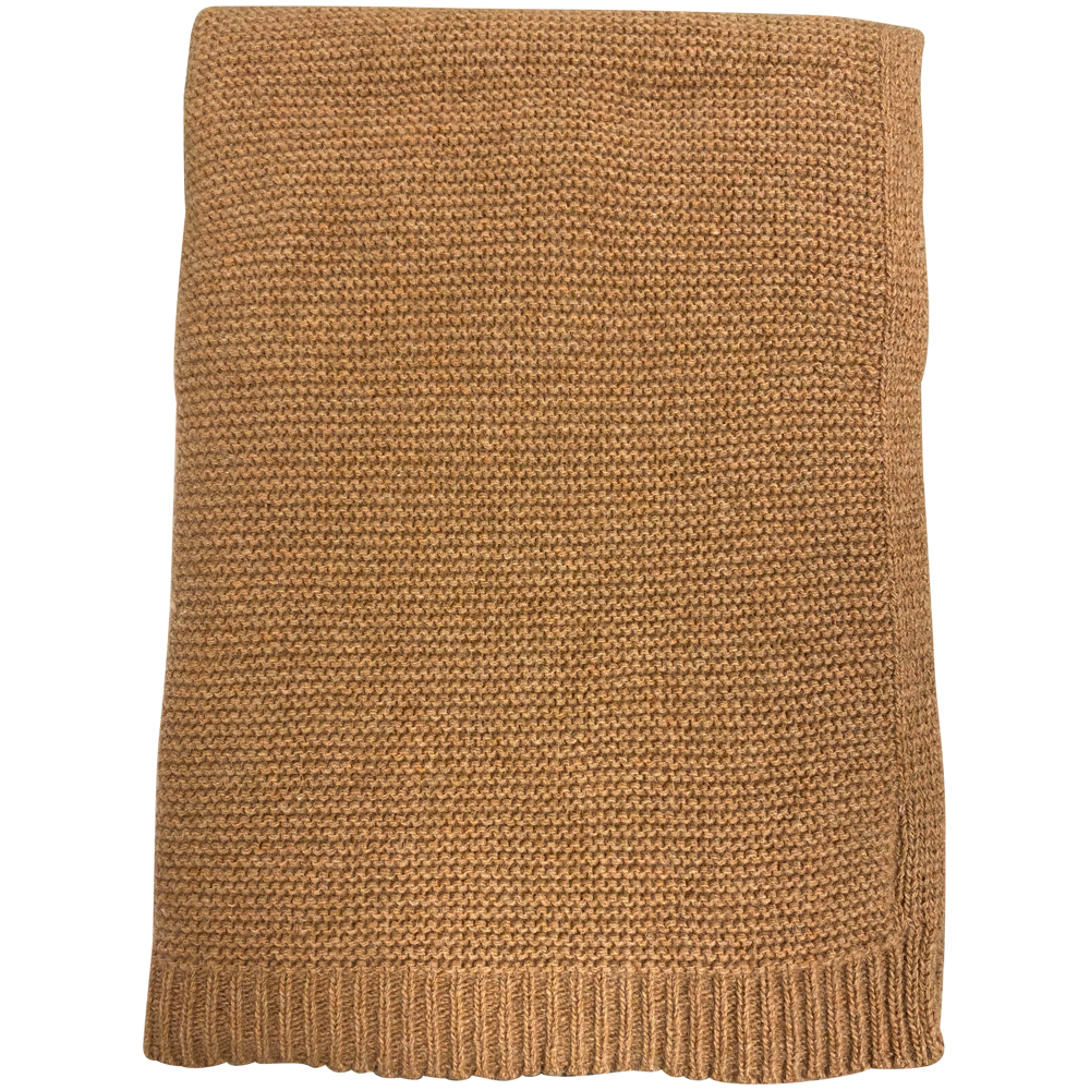 Nørgaard Madsens - Plaid - Wool knit in Caramel brown