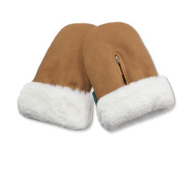 Kong Walther - Østerbro handsker - Brown faux suede