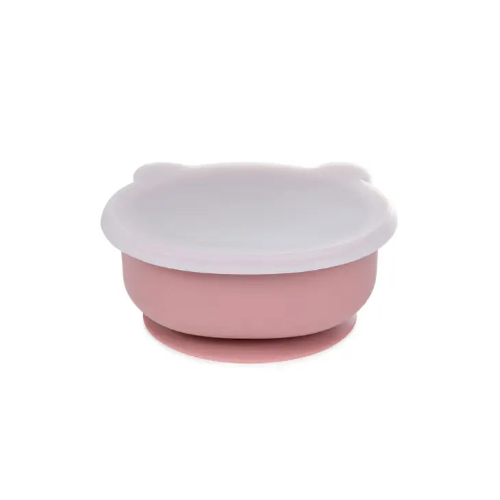 Soina- Aydan silikone skål med låg - Antique pink