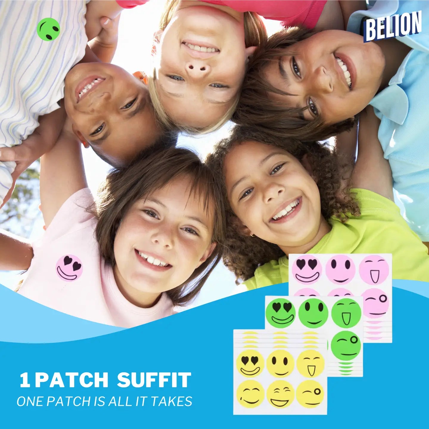 Little Rituel - 100% natural mosquito patch - 90 units - smileys