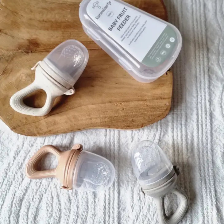 Rammelaartje - Frugtsut - til babys start på mad - Blød brun