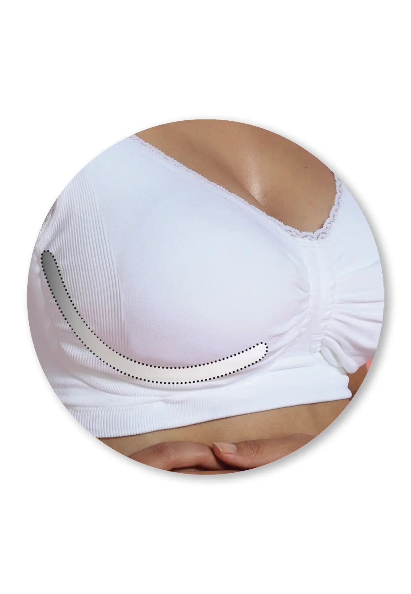 Carriwell - Amme BH m Gel support - Sort