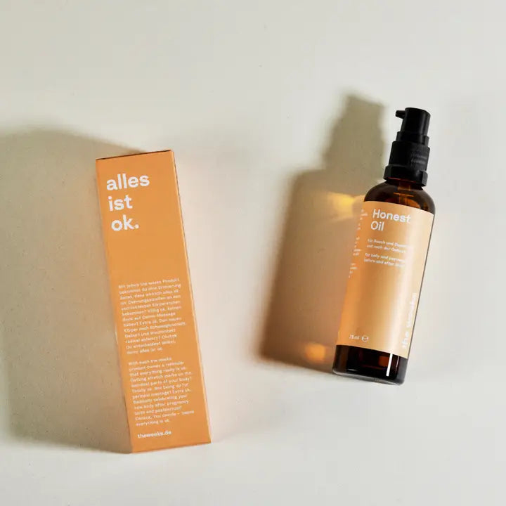The weeks - Honest Oil - Plejeolie til krop, mave, ar og mellemkød