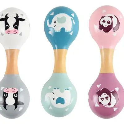 Magni - Double Maracas with Animals, 3 Designs - 1 pc