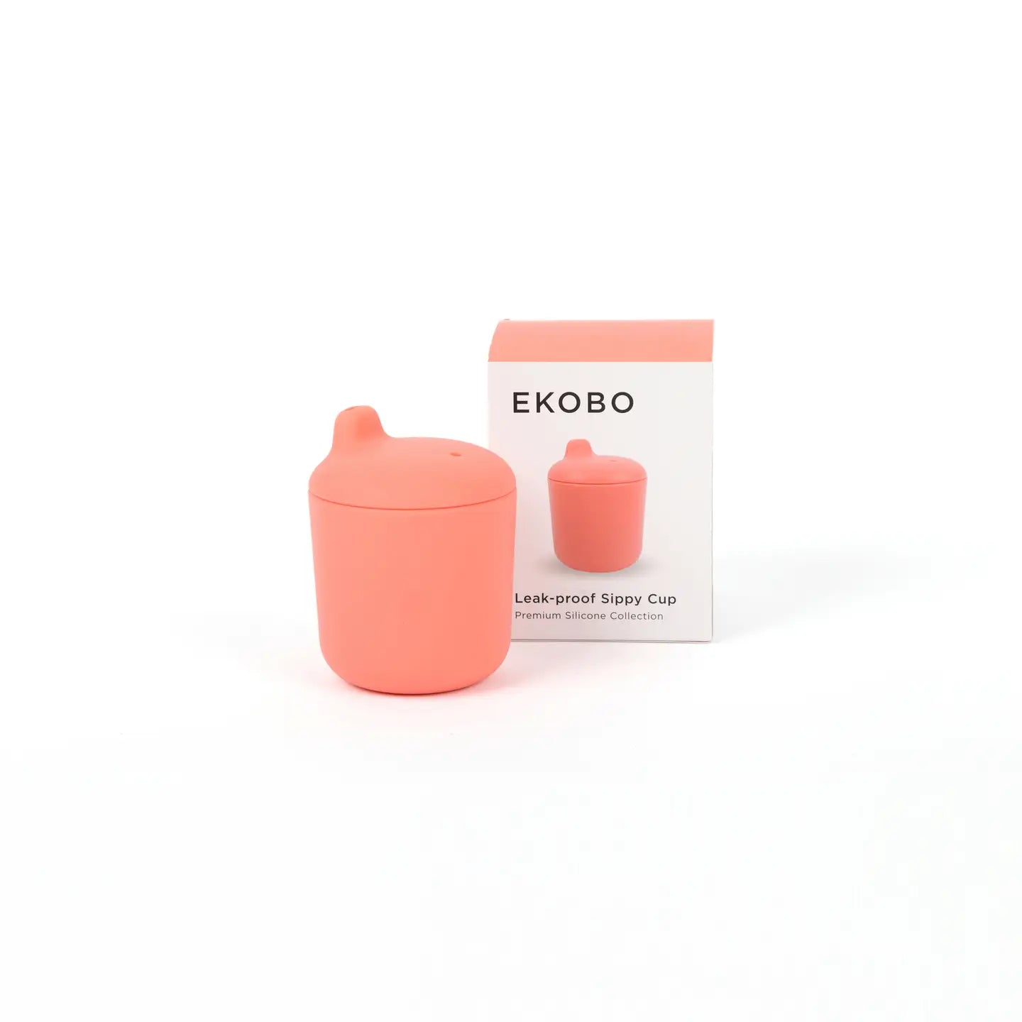 EKOBO - Silikone Baby Sippy Cup - Coral
