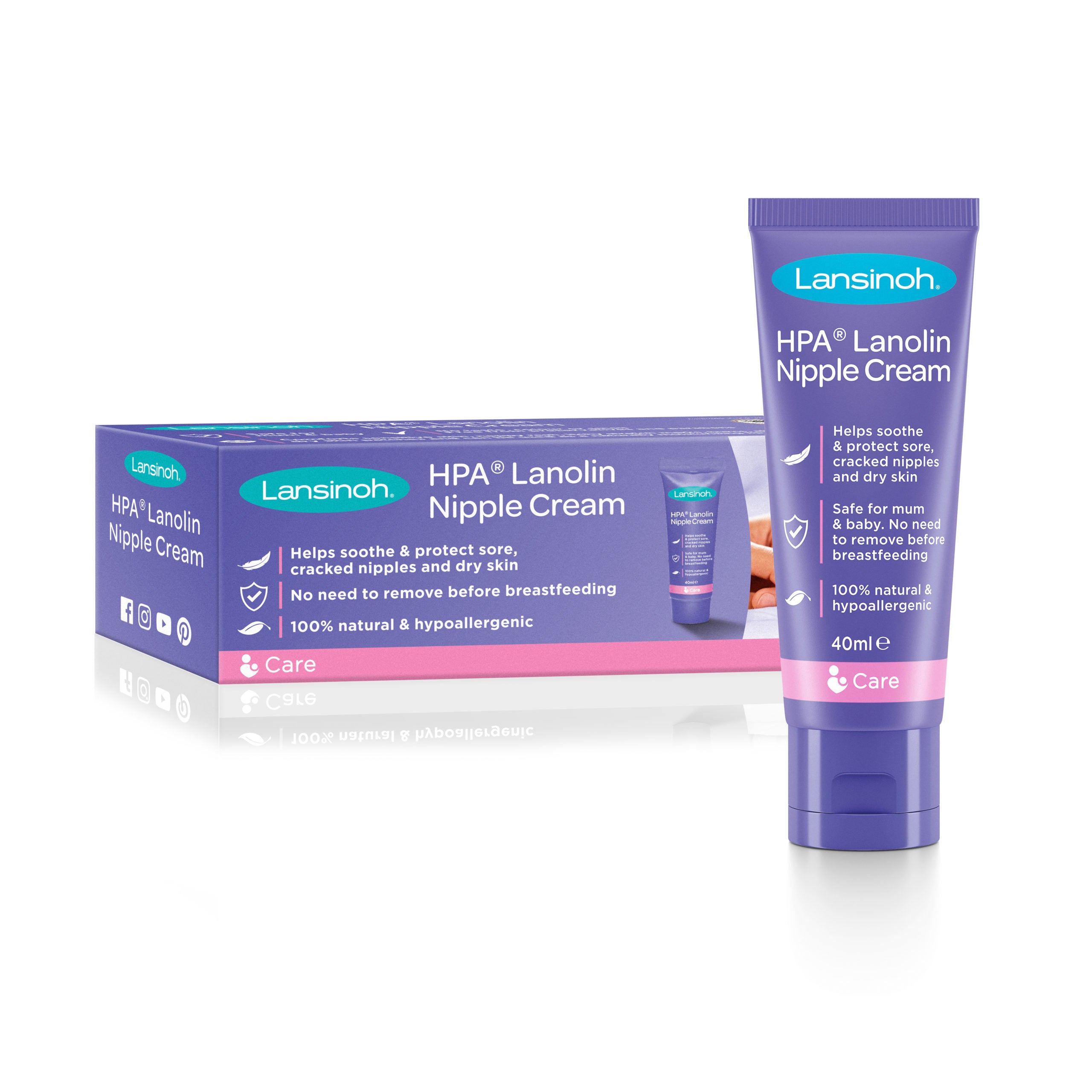 Lansinoh - HPA® Lanolin Brystvorte creme - 40 ml