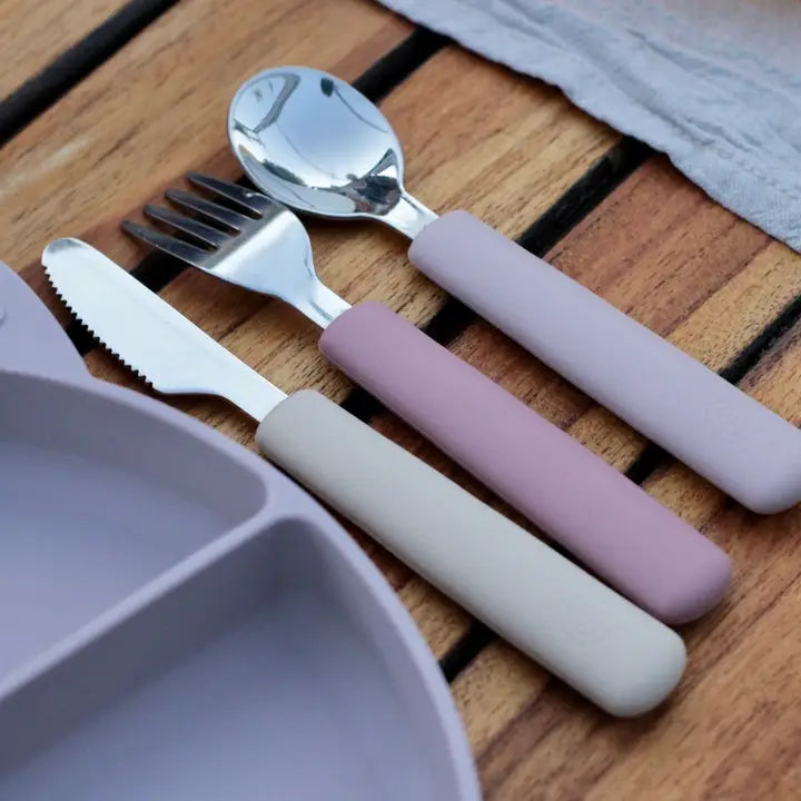 Soina - Cutlery set fork/spoon/knife - Old Rose