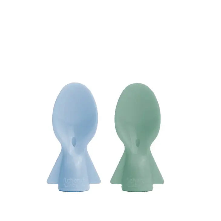 Cherub - Universal Food Pouch Spoons 2 pcs - Light Blue/Sage