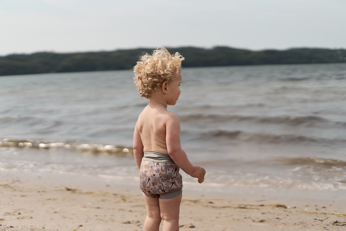 Mikk-Line - Neoprene swim shorts - Zoo print