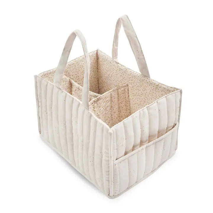 Avery Row - Fabric Basket for Changing Table and Nursing - Wild Chamomile