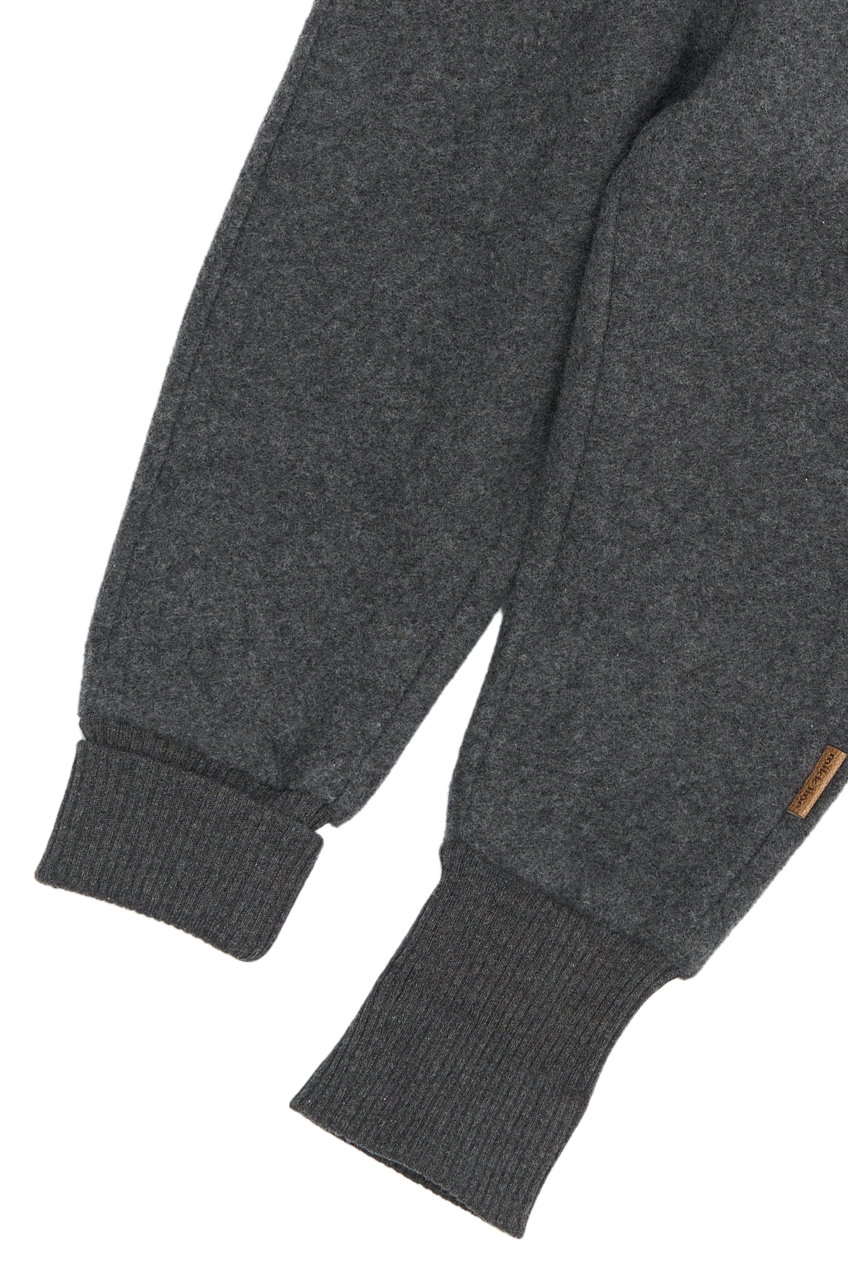 Mikk-line - Bomuldsfleece Bukser - Anthracite Melange