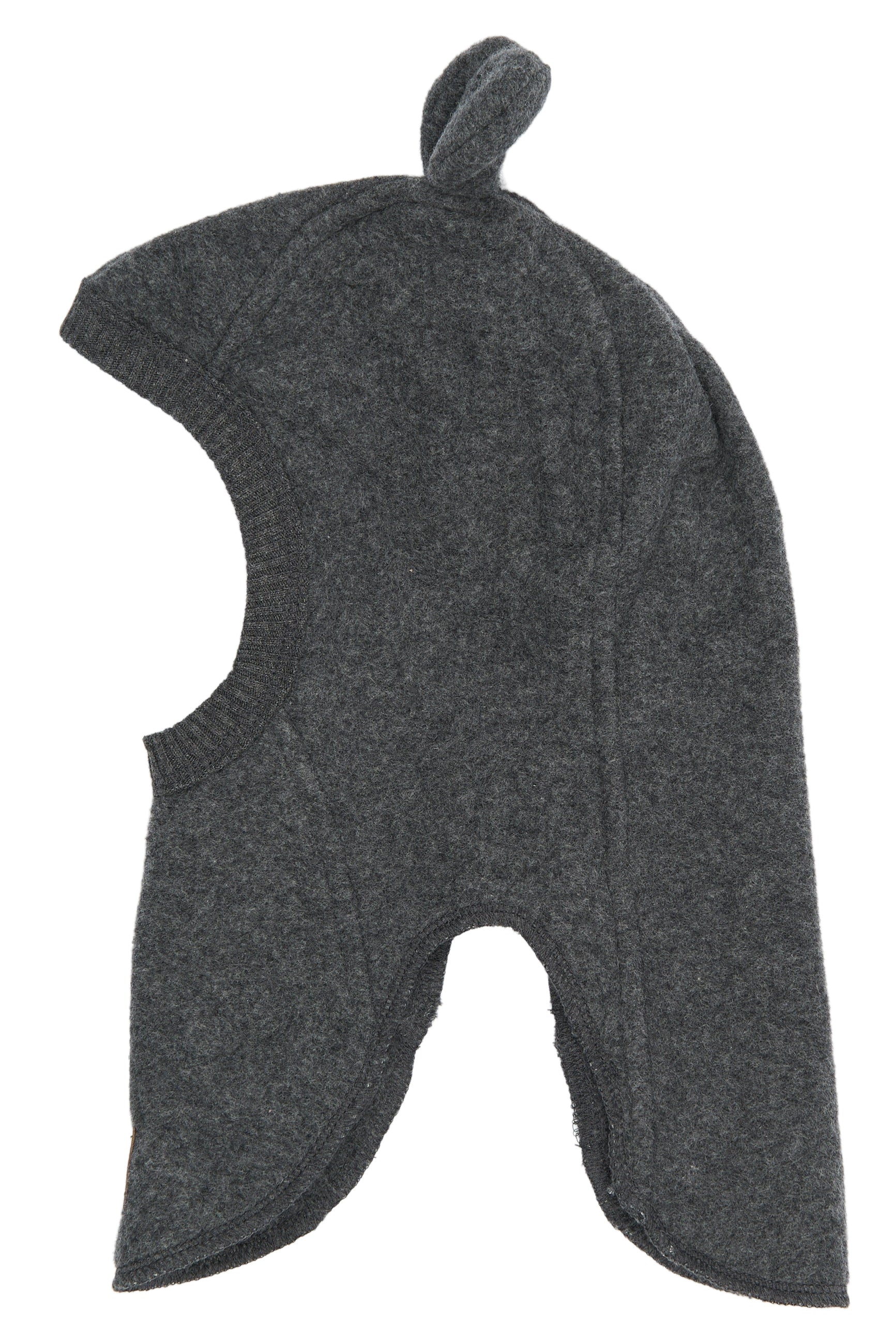 Mikk-line - Bomuldsfleece-elefanthue m. ører - Anthracite Melange