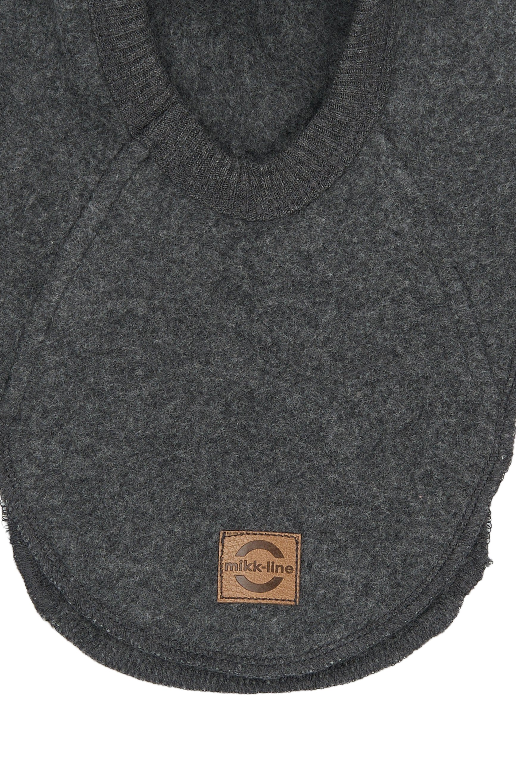 Mikk-line - Bomuldsfleece-elefanthue m. ører - Anthracite Melange