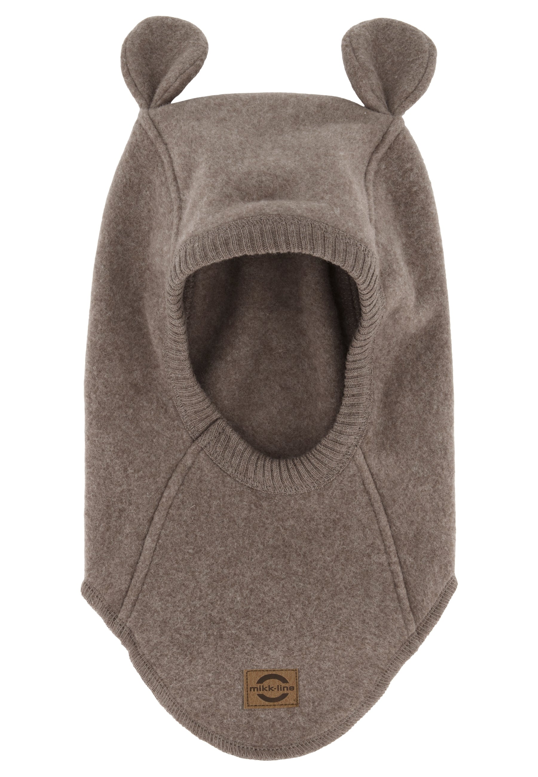 Mikk-line - Cotton Fleece Balaclava with Ears - Melange Denver