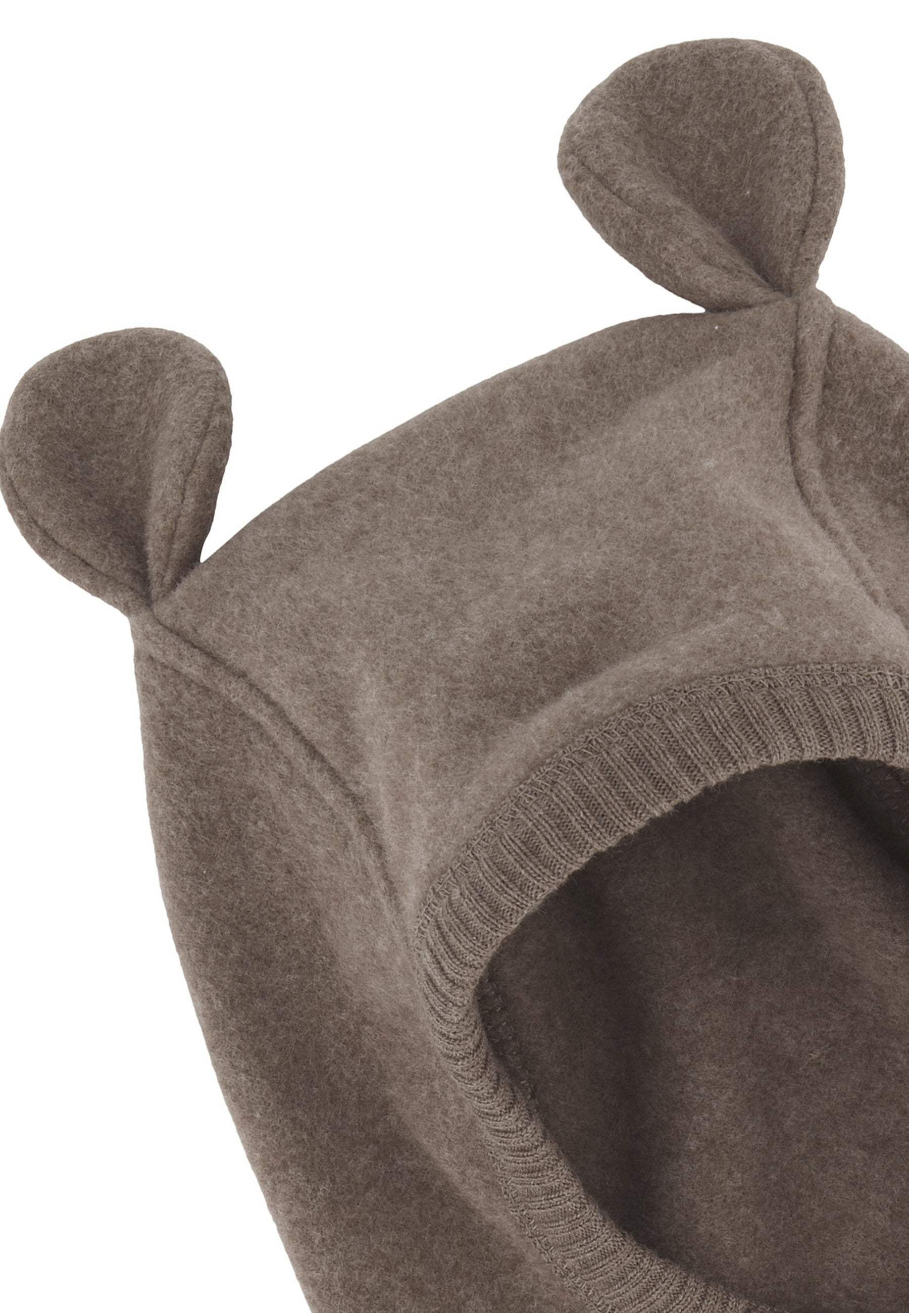 Mikk-line - Cotton Fleece Balaclava with Ears - Melange Denver