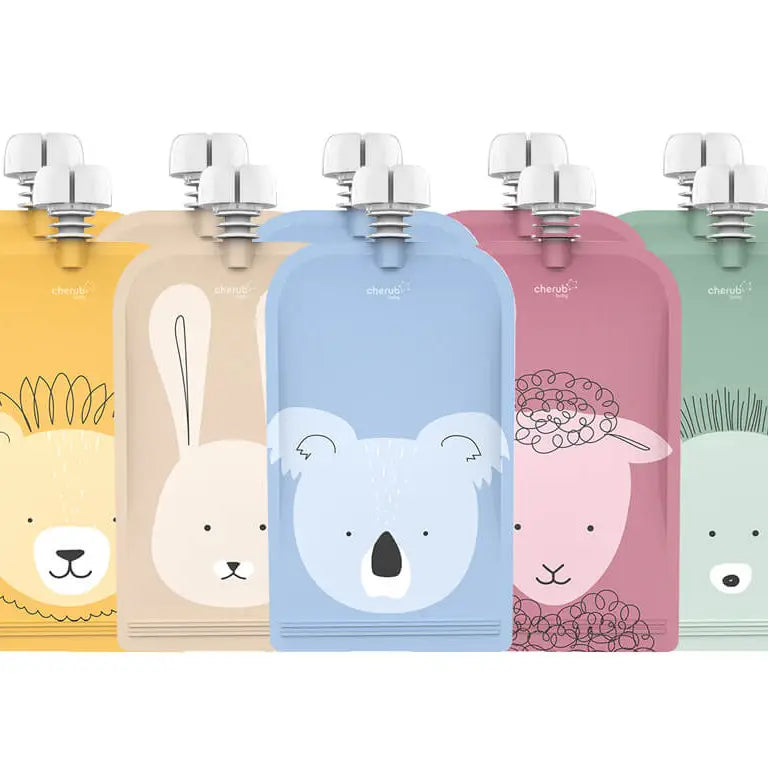 Cherub Baby - Reusable Food Pouches Minis (150 ml) 10 pcs
