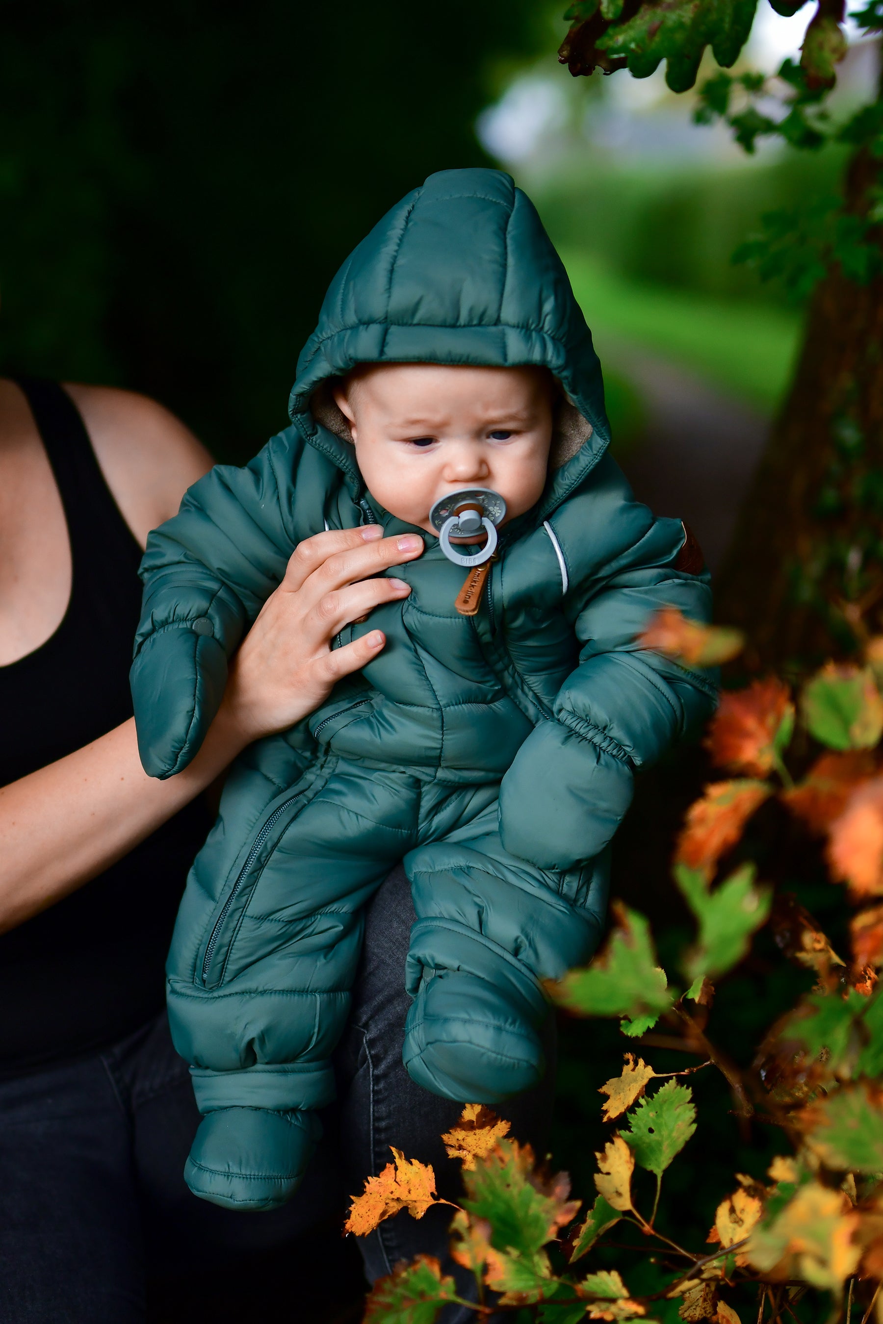 Mikk-Line - Baby Flyverdragt Puffer - Balsam Green