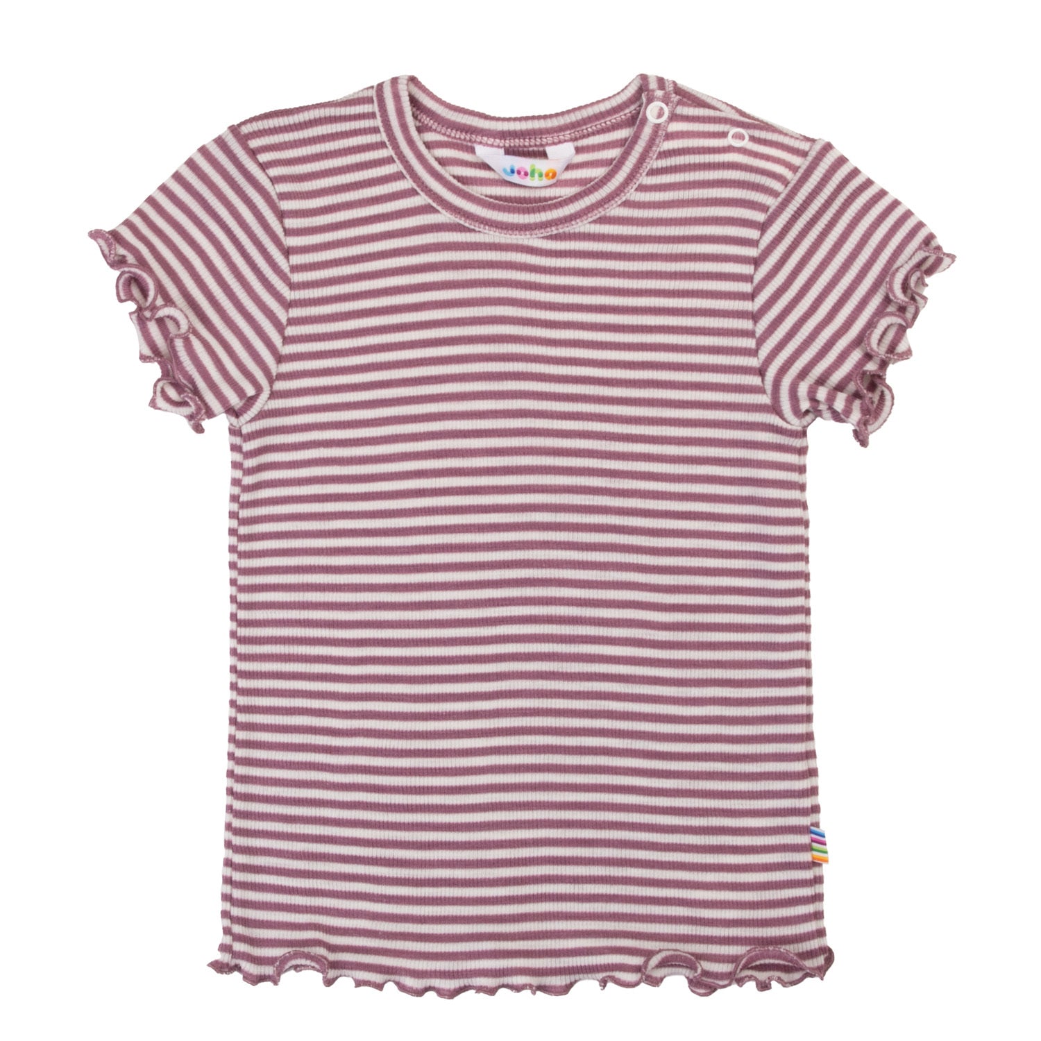 JOHA SS26 special - T-shirt - uld/silke - Lyng/stribet