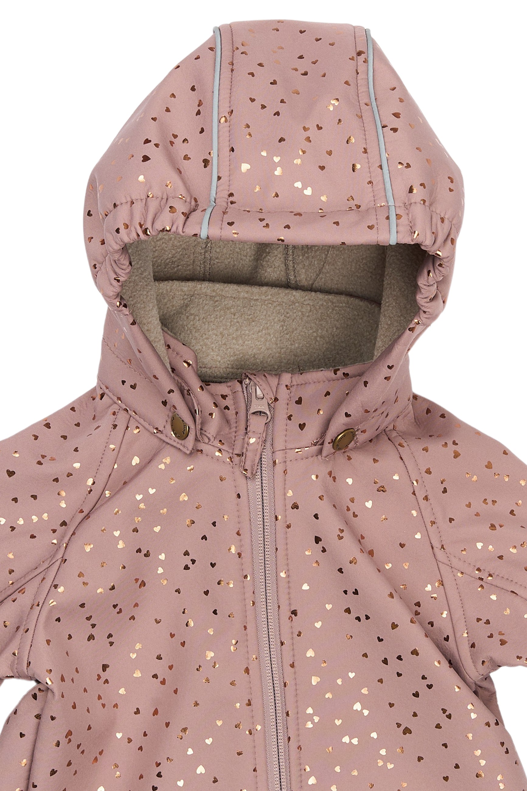 Mikk-Line - Softshell Suit - Twilight Mauve m. hjerter