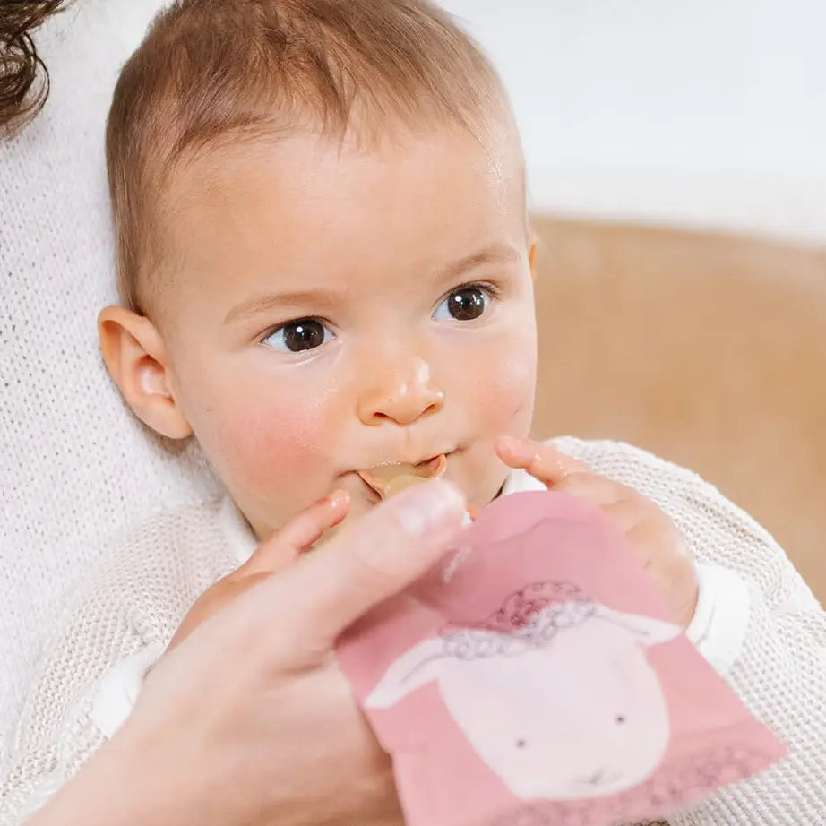 Cherub Baby - Reusable Baby Food Pouches, Yogurt Pouches | Bundle Set | Cerulean & Sage