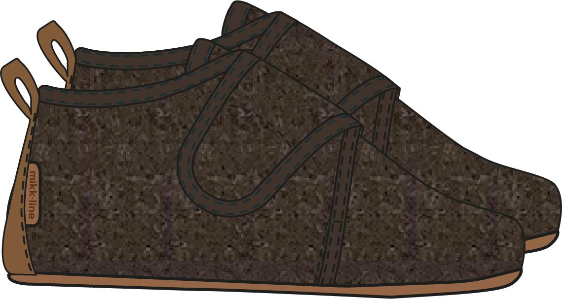 Mikk-line - Fleece slippers NEW - Chocolate Chip